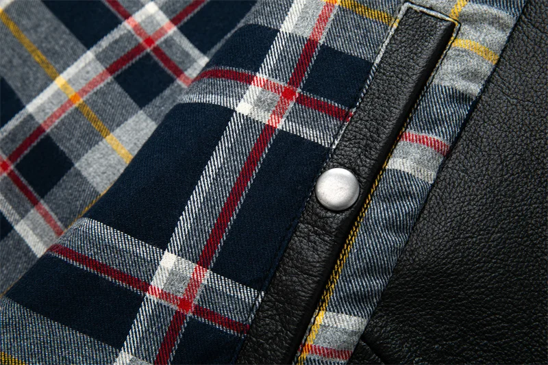 Real Cowhide Leather Jacket Men Leather Coat Motor Biker Clothing Riding Clothes Autumn Men Fashion Motorcycle Leather Jacket - Image 25