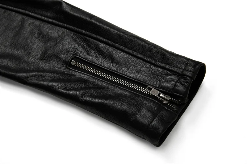 Real Cowhide Leather Jacket Men Leather Coat Motor Biker Clothing Riding Clothes Autumn Men Fashion Motorcycle Leather Jacket - Image 21