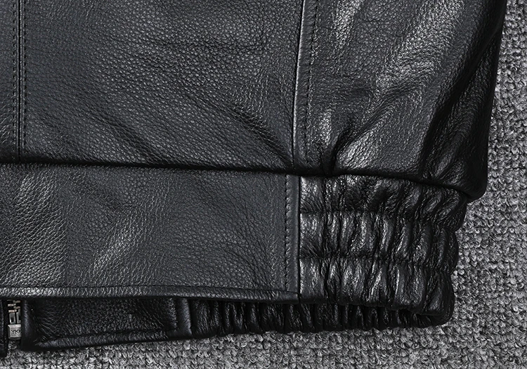 New Air Force Flight Genuine Cow Leather Men's Jacket Detachable Real Fur Collar Thicken Warm Cowhide Clothes Men Winter Coat - Image 19