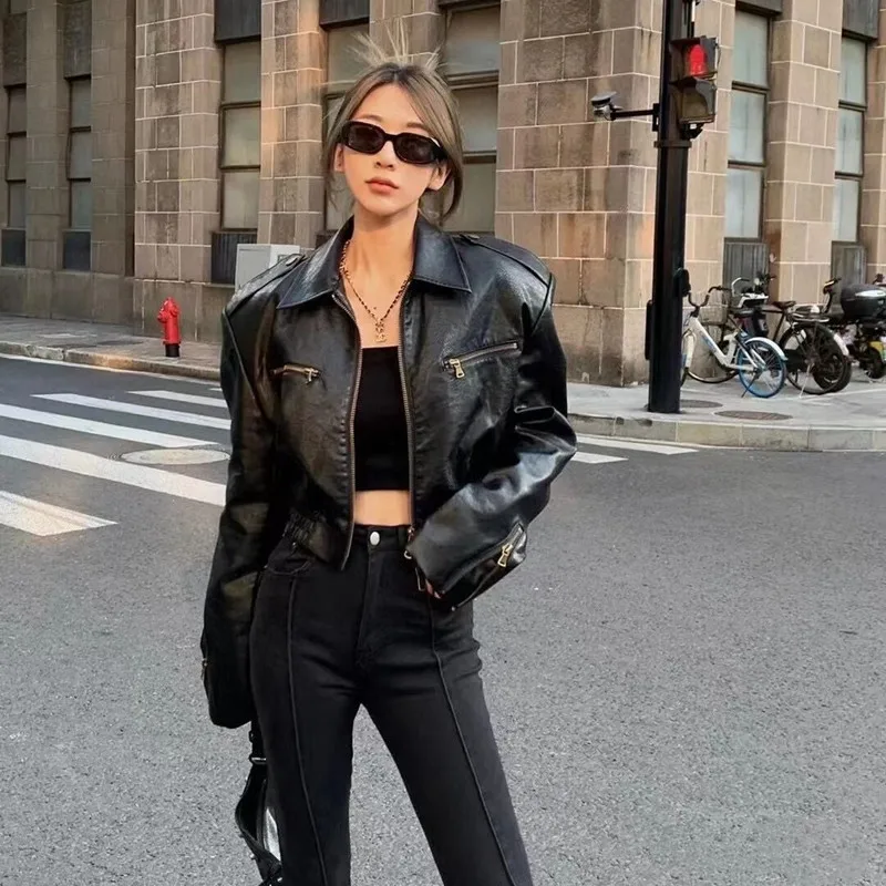 2023 Woman Coats Natural 100% Cow Leather Jackets Female Windbreaker Cow  Leather Overcoat H302 - Image 4