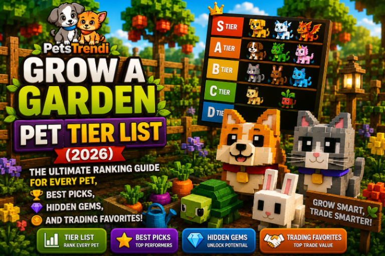 Grow a Garden Pet Tier List (2026): The Ultimate Ranking Guide for Every Pet, Best Picks, Hidden Gems, and Trading Favorites